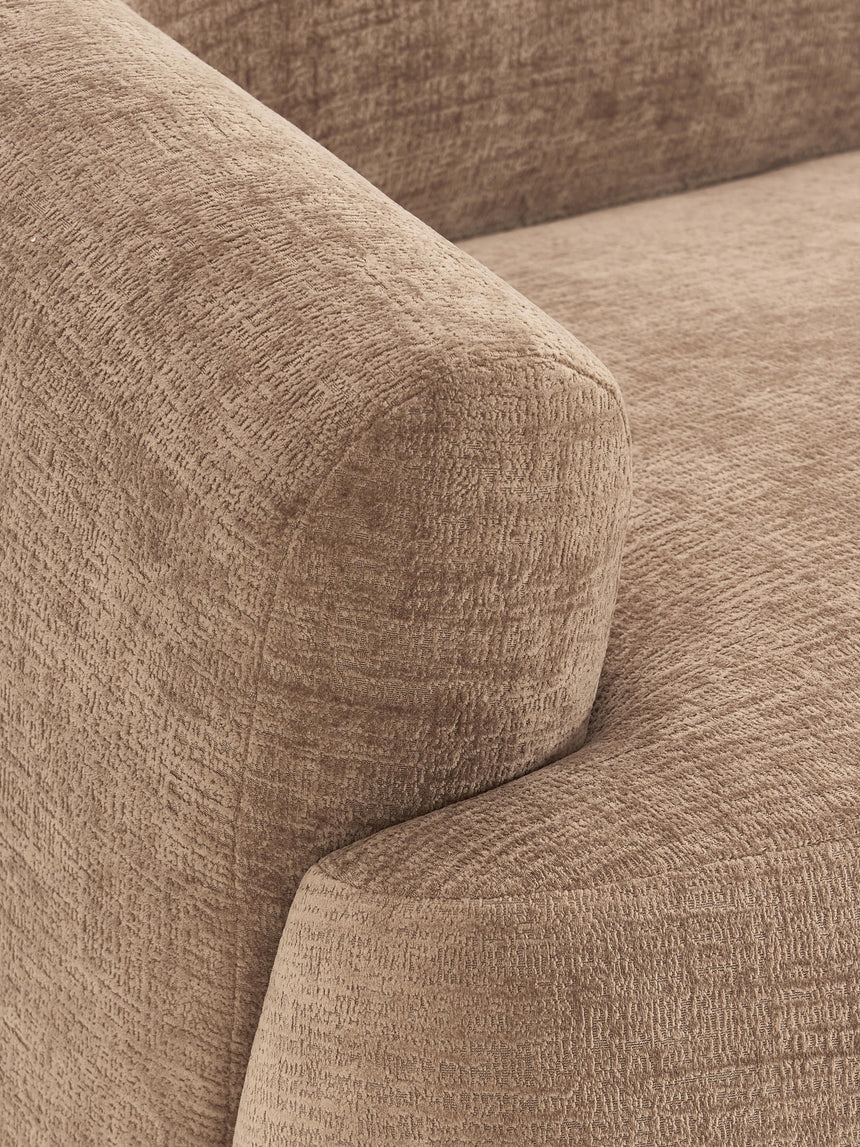 Modern Big Köşe Koltuk Kahve Dokuma Kadife
