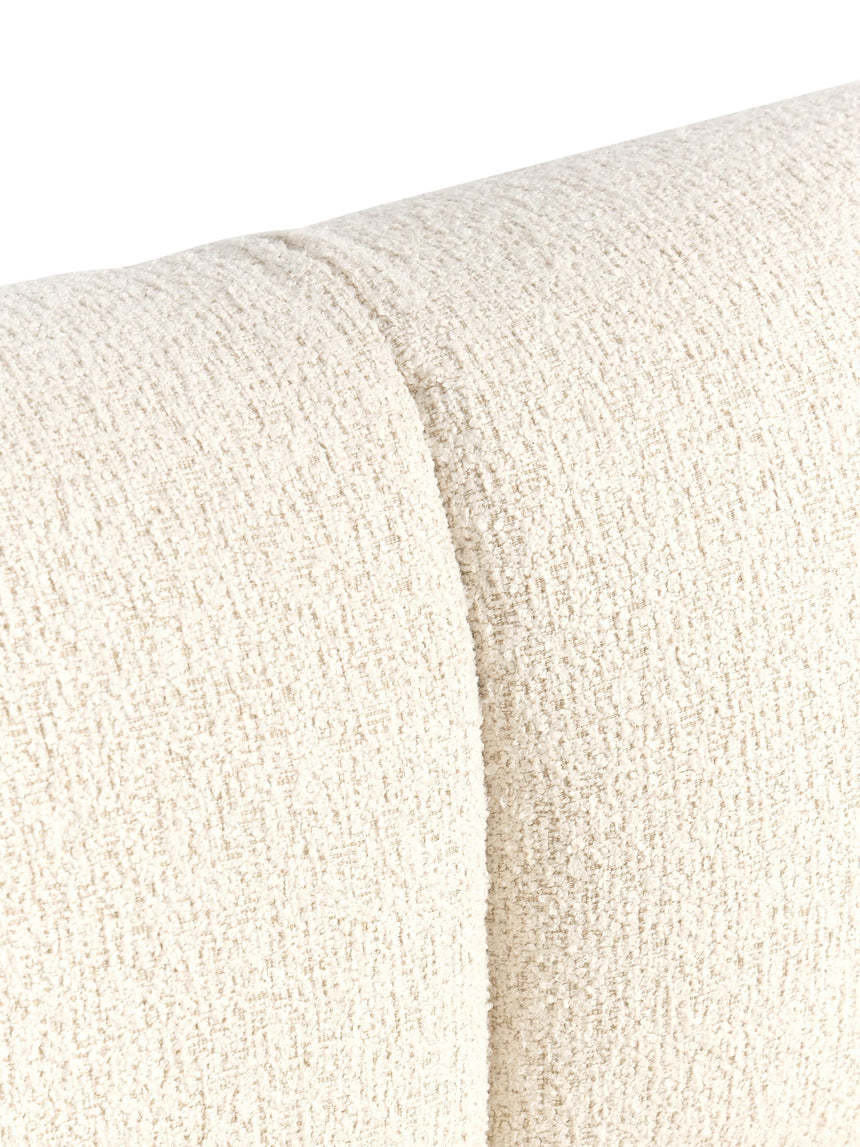 Modern Big Köşe Koltuk Kırık Beyaz Bukle