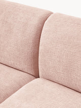 Modern Big Köşe Koltuk Şeftali Dokuma Kadife