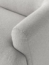 Modern İkili Koltuk Açık Gri Bukle