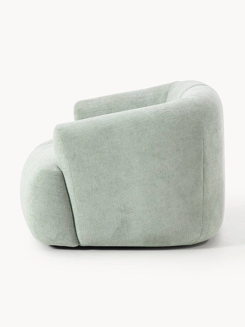 Modern İkili Koltuk Adaçayı Yeşili Dokuma Kadife