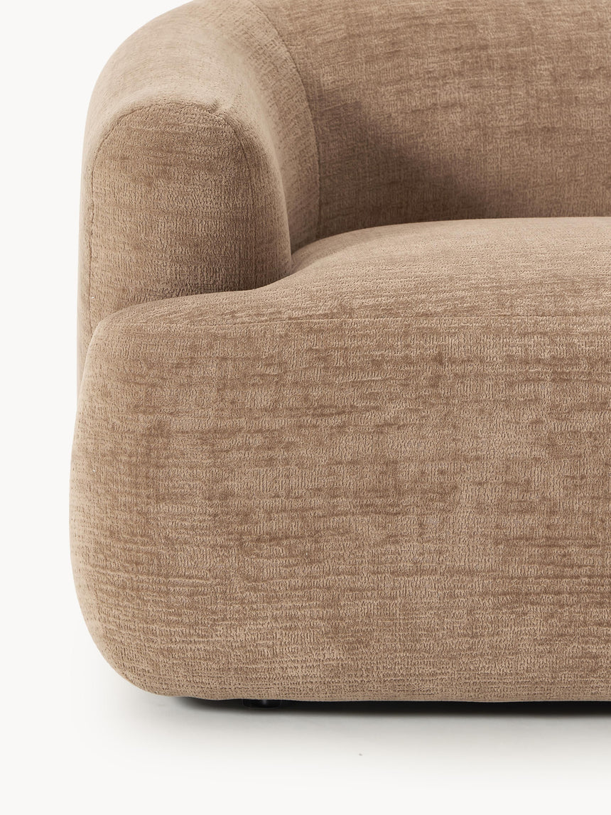 Modern İkili Koltuk Kahve Dokuma Kadife