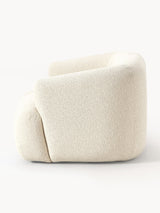 Modern İkili Koltuk Kırık Beyaz Bukle