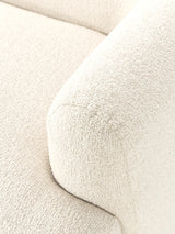 Modern İkili Koltuk Kırık Beyaz Bukle