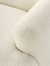 Modern İkili Koltuk Kırık Beyaz Teddy