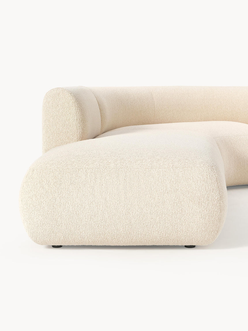 Modern Köşe Koltuk Açık Bej Bukle