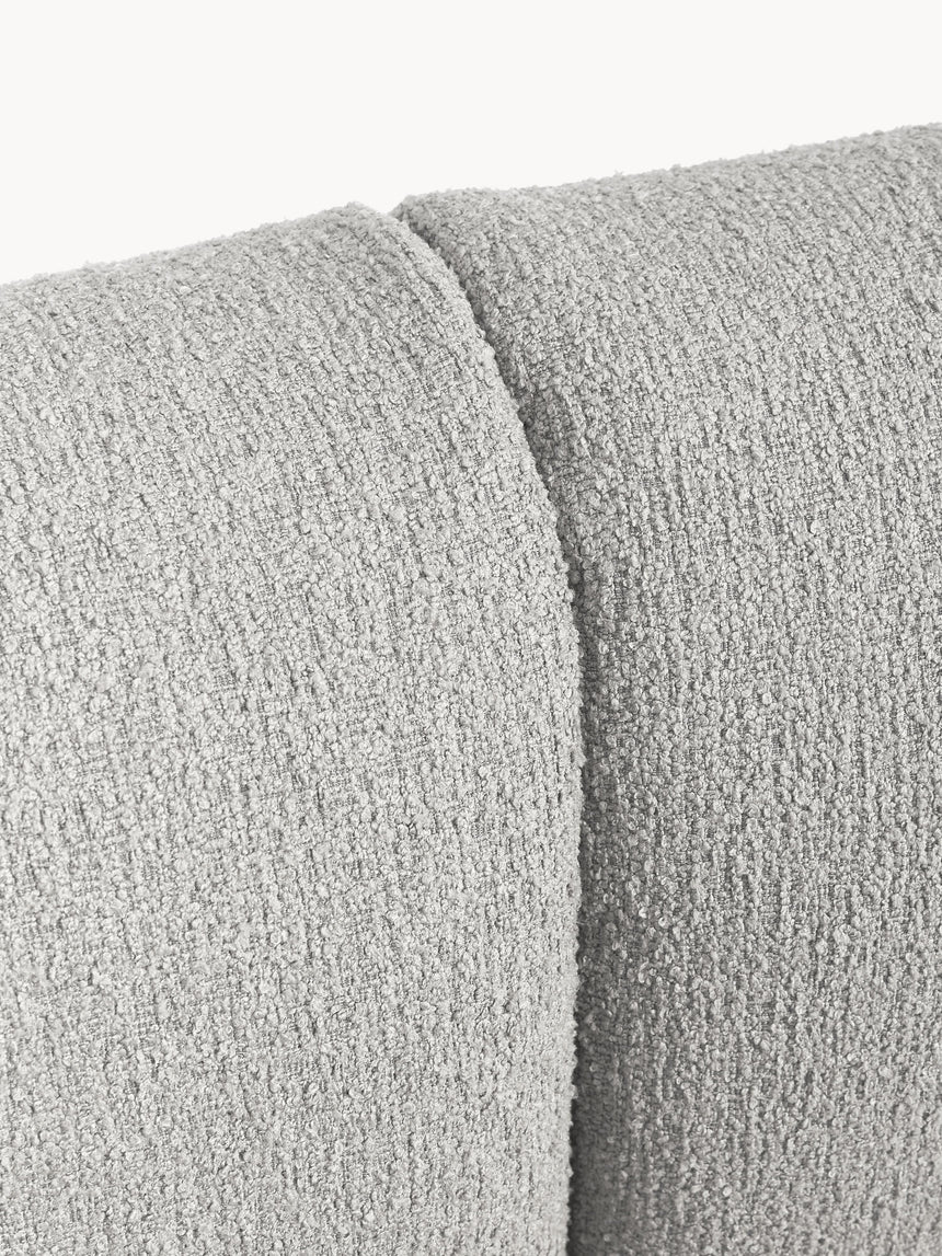 Modern Köşe Koltuk Açık Gri Bukle