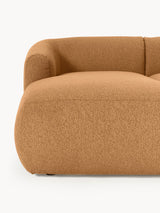 Modern Köşe Koltuk Açık Kahve Bukle