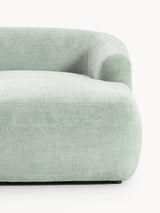 Modern Köşe Koltuk Adaçayı Yeşili Dokuma Kadife