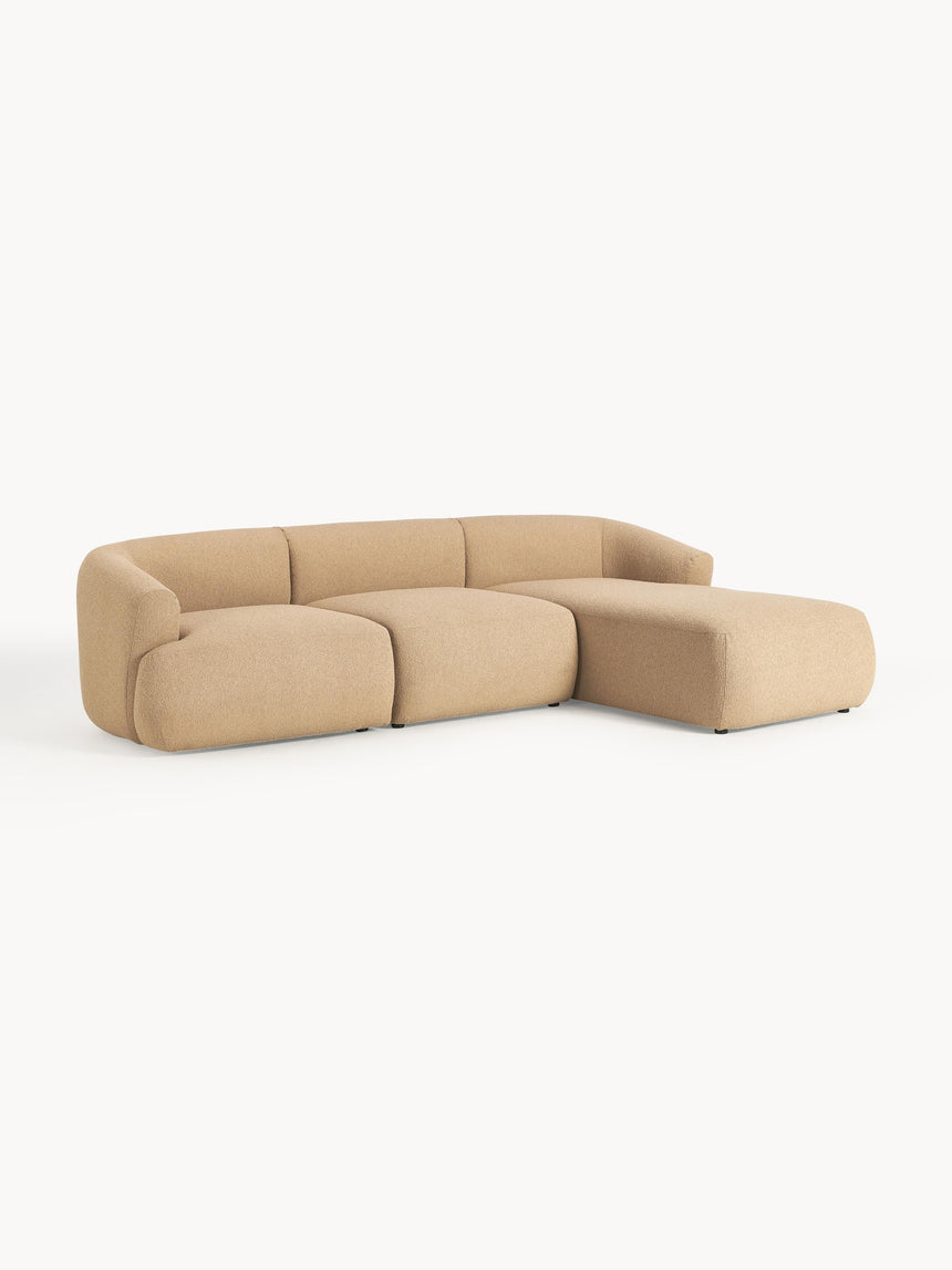 Modern Köşe Koltuk Bej Bukle