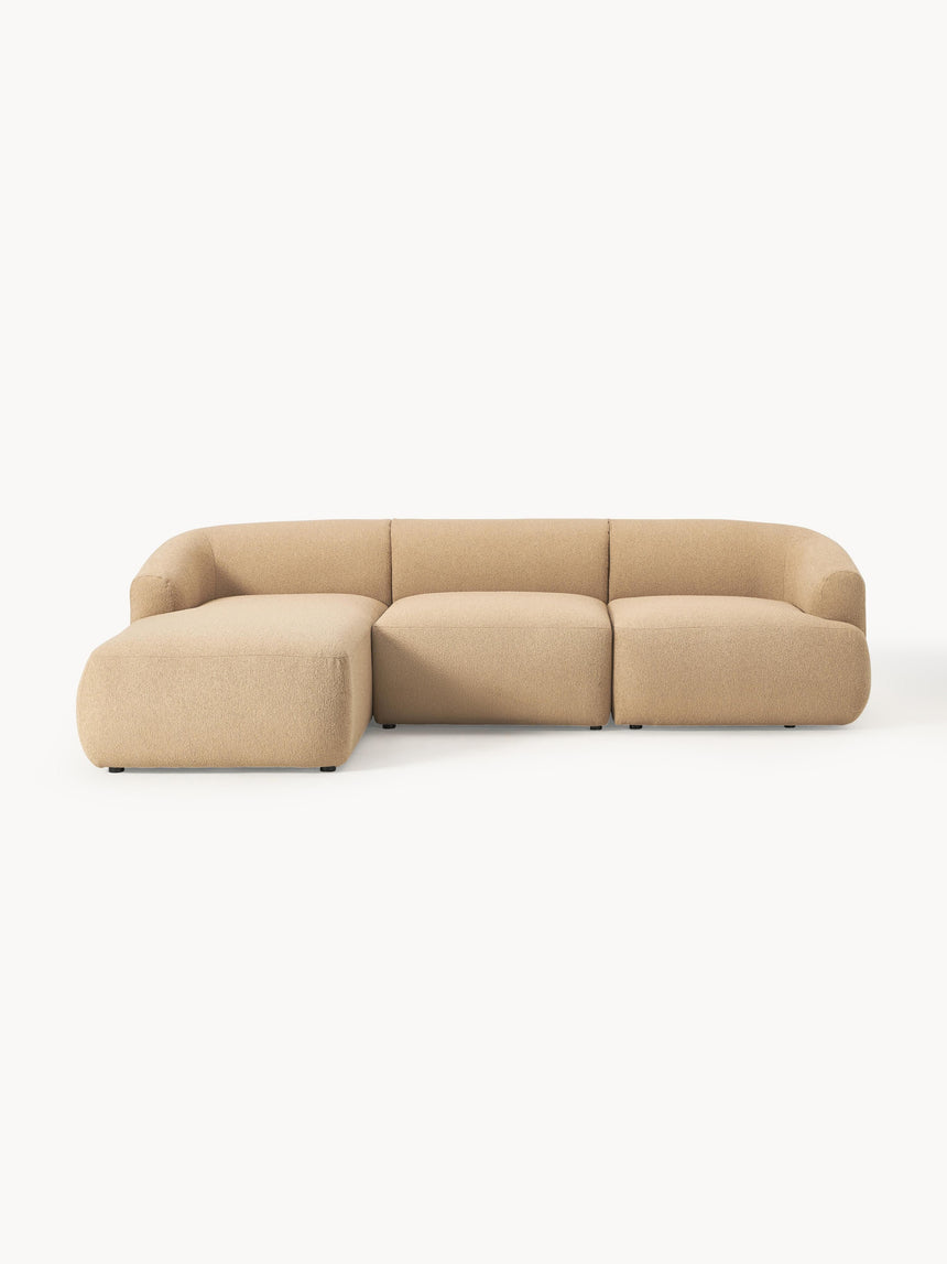 Modern Köşe Koltuk Bej Bukle