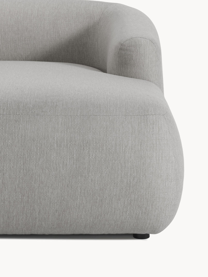 Modern Köşe Koltuk Gri Dokuma Kumaş