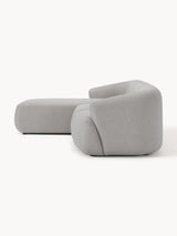 Modern Köşe Koltuk Gri Dokuma Kumaş