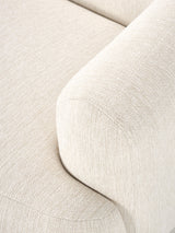 Modern Köşe Koltuk Kırık Beyaz Dokuma Kumaş