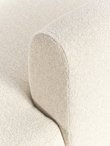 Modern Köşe Koltuk Kırık Beyaz Bukle