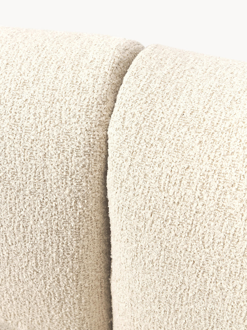 Modern Köşe Koltuk Kırık Beyaz Bukle