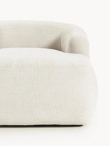 Modern Köşe Koltuk Kırık Beyaz Dokuma Kadife