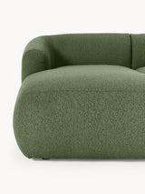 Modern Köşe Koltuk Koyu Yeşil Bukle