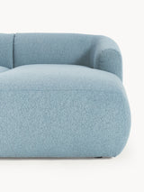 Modern Köşe Koltuk Mavi Bukle