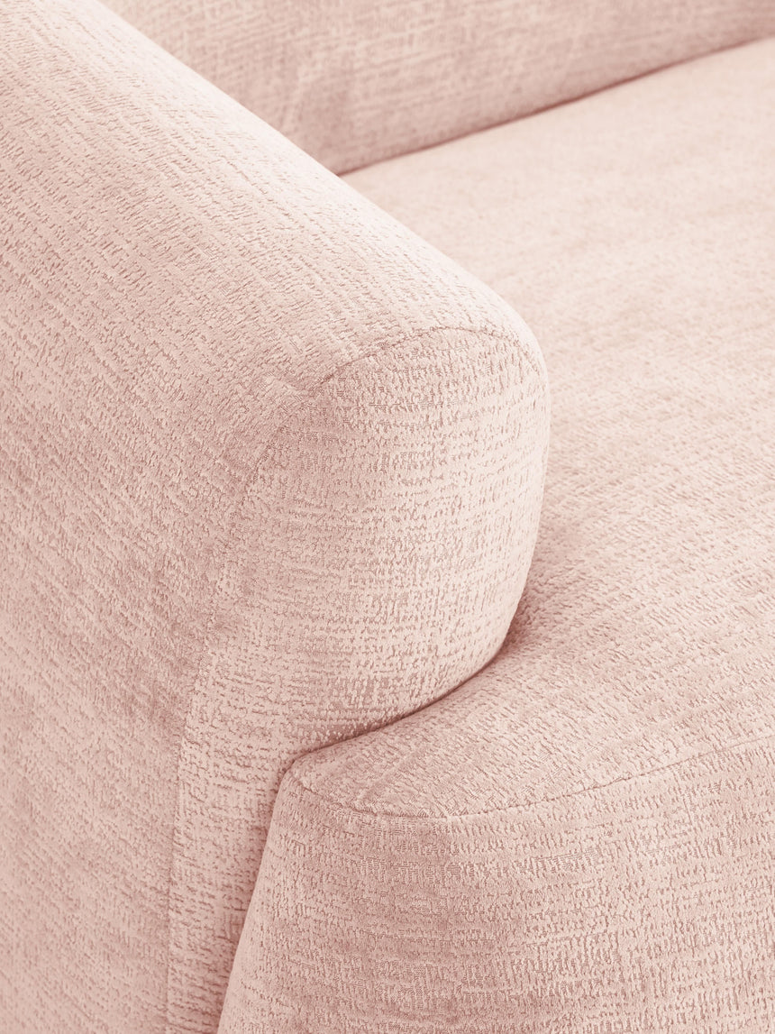 Modern Köşe Koltuk Şeftali Dokuma Kadife