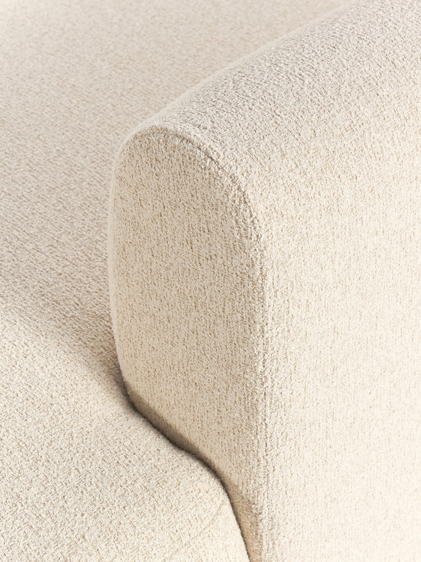 Modern Large Köşe Koltuk Açık Bej Bukle