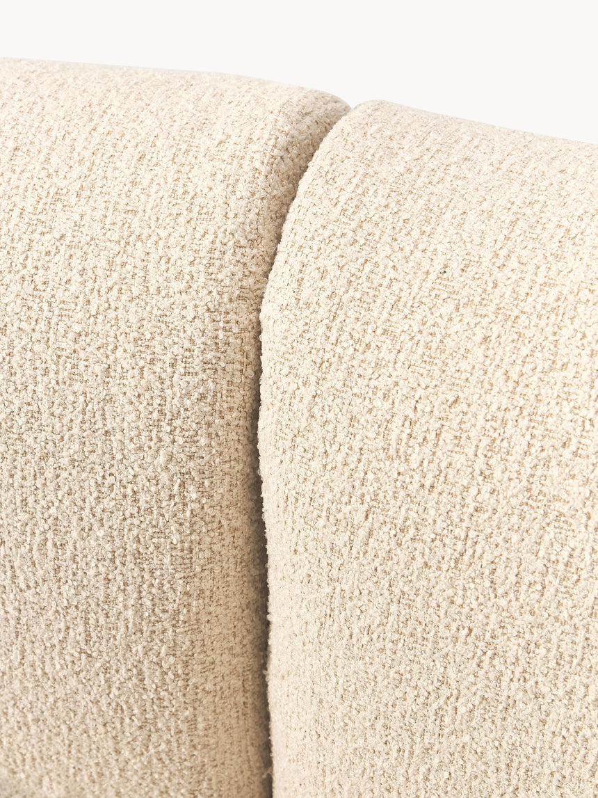 Modern Large Köşe Koltuk Açık Bej Bukle