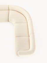 Modern Large Köşe Koltuk Açık Bej Bukle