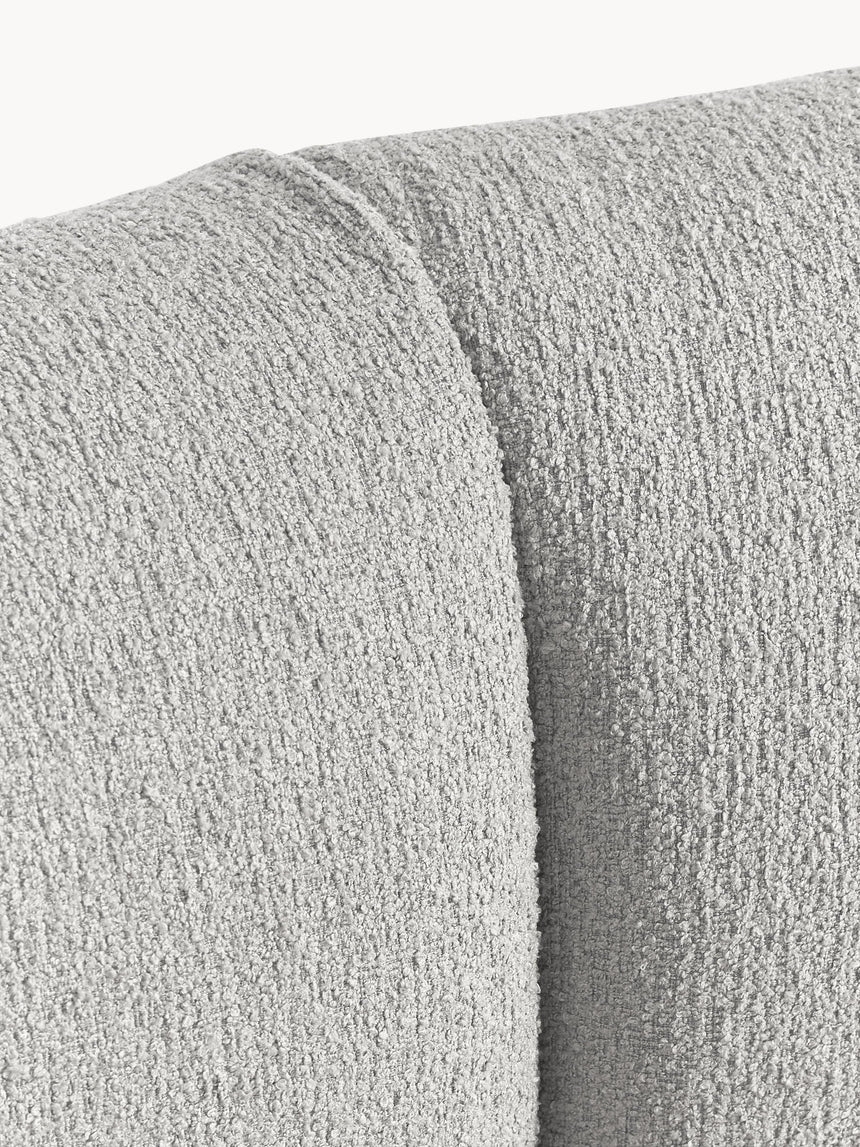 Modern Large Köşe Koltuk Açık Gri Bukle