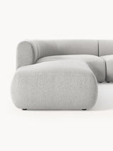 Modern Large Köşe Koltuk Açık Gri Bukle