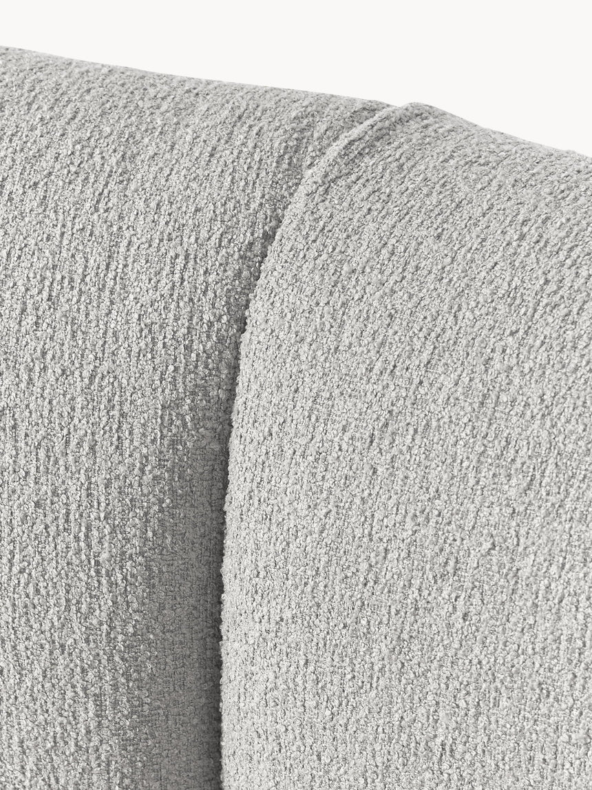 Modern Large Köşe Koltuk Açık Gri Bukle