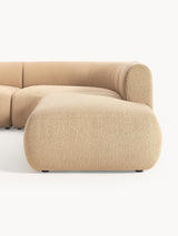 Modern Large Köşe Koltuk Bej Bukle