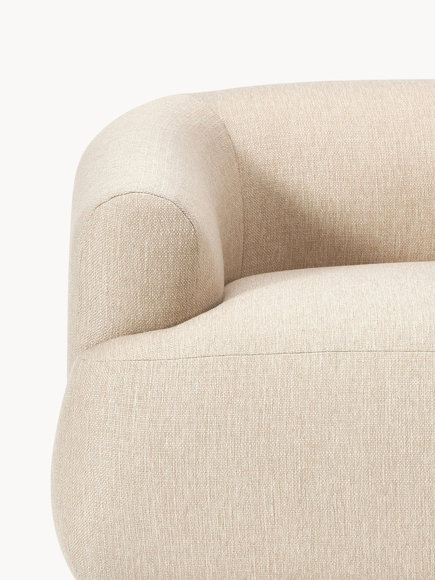 Modern Large Köşe Koltuk Bej Dokuma Kumaş