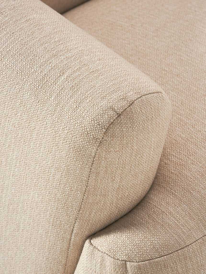 Modern Large Köşe Koltuk Bej Dokuma Kumaş