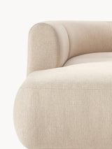 Modern Large Köşe Koltuk Bej Dokuma Kumaş