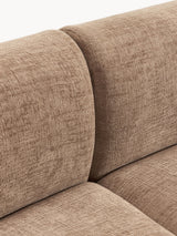 Modern Large Köşe Koltuk Kahve Dokuma Kadife