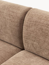 Modern Large Köşe Koltuk Kahve Dokuma Kadife