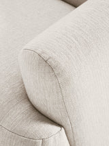 Modern Large Köşe Koltuk Kırık Beyaz Dokuma Kumaş