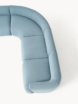 Modern Large Köşe Koltuk Mavi Bukle