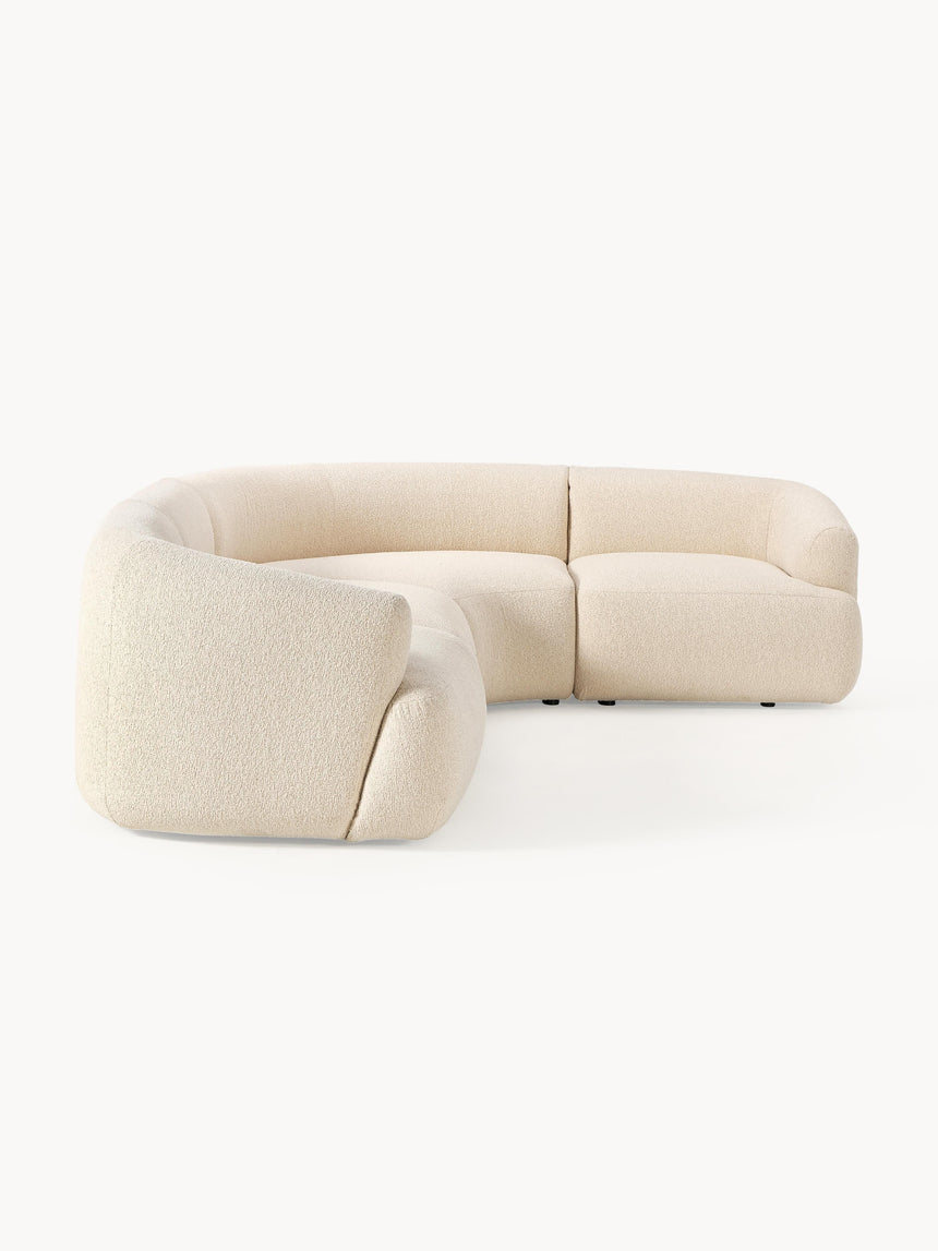 Modern Plus Köşe Koltuk Açık Bej Bukle