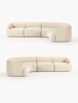 Modern Plus Köşe Koltuk Açık Bej Bukle