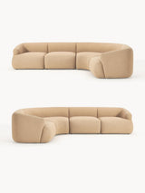 Modern Plus Köşe Koltuk Bej Bukle