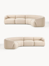 Modern Plus Köşe Koltuk Bej Dokuma Kumaş