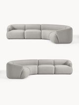 Modern Plus Köşe Koltuk Gri Dokuma Kumaş