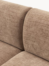 Modern Plus Köşe Koltuk Kahve Dokuma Kadife