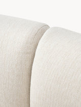 Modern Plus Köşe Koltuk Kırık Beyaz Dokuma Kumaş