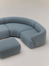 Modern Plus Köşe Koltuk Mavi Bukle