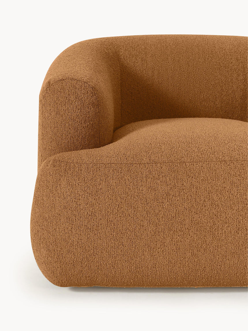 Modern Tekli Koltuk Açık Kahve Bukle