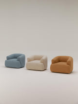 Modern Tekli Koltuk Açık Kahve Bukle