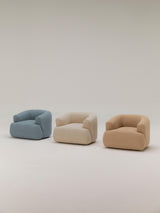 Modern Tekli Koltuk Bej Bukle