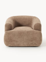 Modern Tekli Koltuk Kahve Dokuma Kadife